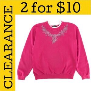 🟡 90s double collar crewneck sweatshirt Morning Sun 1990s vintage